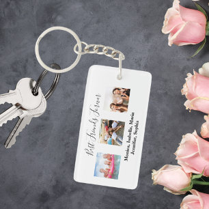 Porte-clefs Meilleurs amis pour toujours BFF noms de photo per