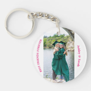 Porte-clefs Meilleurs amis pour toujours Photo personnalisée 