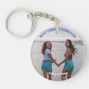 Porte-clefs Meilleurs amis pour toujours Photo personnalisée 