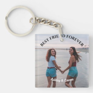 Porte-clefs Meilleurs amis pour toujours Photo personnalisée e