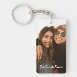 Porte-clefs Meilleurs amis pour toujours Photo personnalisée e