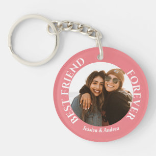 Porte-clefs Meilleurs amis pour toujours Photo personnalisée e