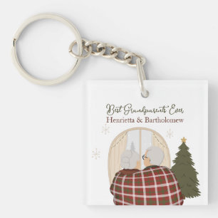 Porte-clefs Meilleurs Grands-parents Noël personnalisé