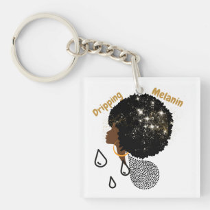 Porte-clefs Mélanine qui dégouline