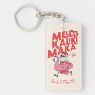 Porte-clefs Mele Kalikimaka Père Noël Flamant rose Getaways de