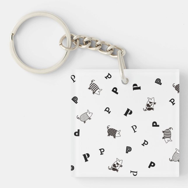 Porte-clefs Mellow Pig (Devant)