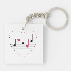 Porte-clefs Mélodie de l'amour