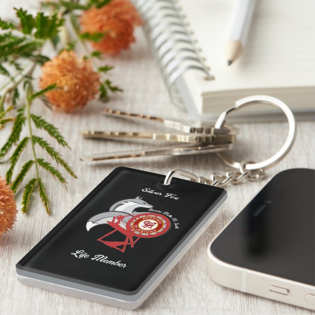 Porte-clefs Membre du HOJ Silver Fox Life (Devant droit)