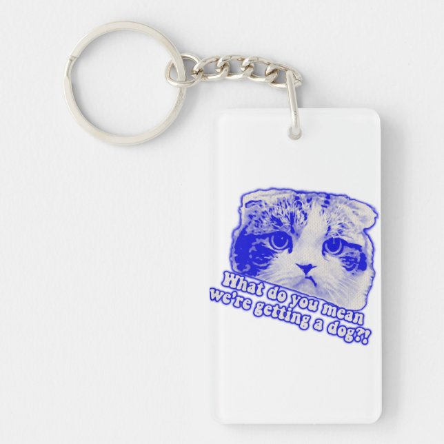 Porte-clefs Mème de chat amusant pour les amoureux de les chat (Devant)