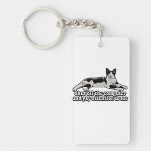 Porte-clefs Mème de chat mignon amusant pour les propriétaires