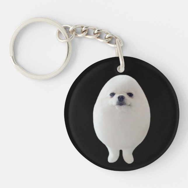 Porte-clefs Mème de chien d'oeuf porte - clé (Devant)