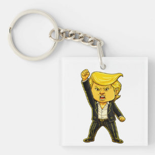 Porte-clefs Meme de revers Trump heureux Combat Combat Trump e