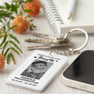 Porte-clefs Mémento photo personnalisé avec nom