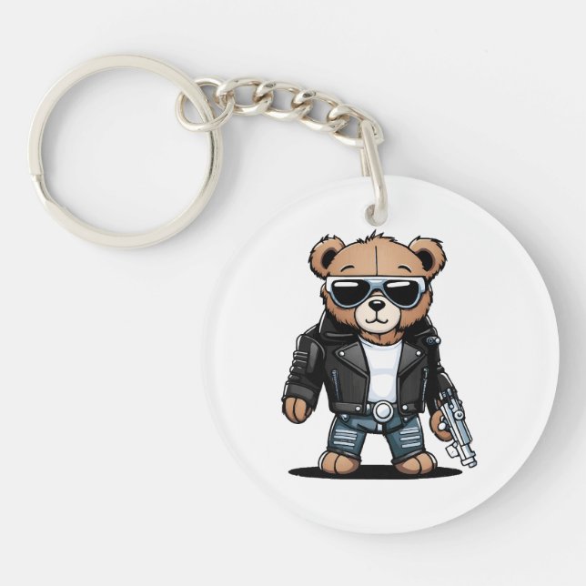 Porte-clefs Mèmes de nounours mignons (Devant)