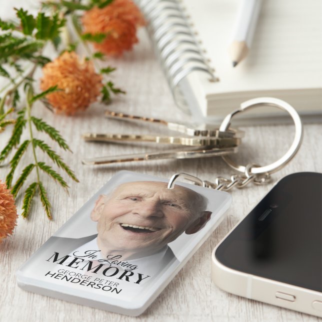 Porte-clefs Mémoire photo In Love Memory 2 (Devant droit)