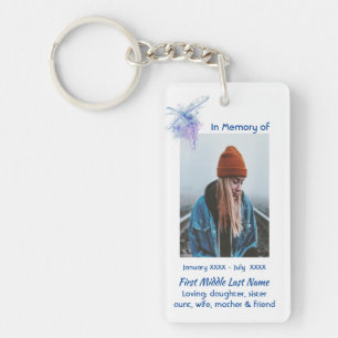 Porte-clefs Mémorial chrétien de souvenir Libellule
