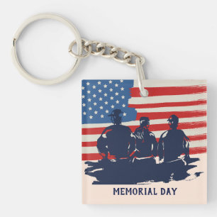 Porte-clefs Memorial Day Barbecue Party