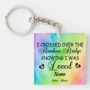 Porte-clefs Mémorial des chiens Rainbow Bridge, Photo personna
