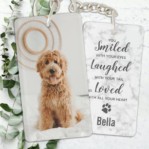 Porte-clefs Mémorial du chien photo cadeau Sympathy Pet Loss 