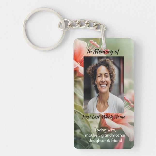 Porte-clefs  Memorial Photo Keepsake Hummingbird (Devant)