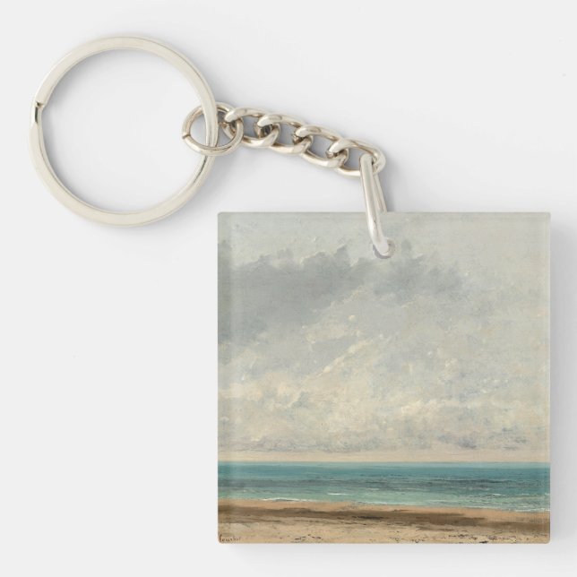 Porte-clefs Mer Calme - Gustave Courbet (Devant)