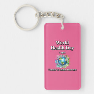 Porte-clefs Merci à Health Warriors. Journée mondiale de la sa