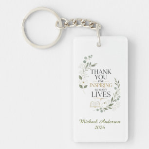 Porte-clefs Merci Enseignant Nom Personnalisé Retraite