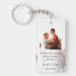 Porte-clefs Merci Mariage Photo Favoriser Cadeau