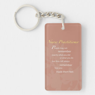 Porte-clefs Merci Nurse Praticien, Brown