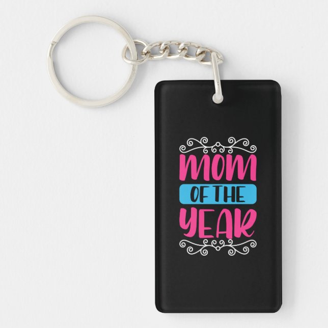 Porte-clefs Mère Art Maman De L'Année (Devant)