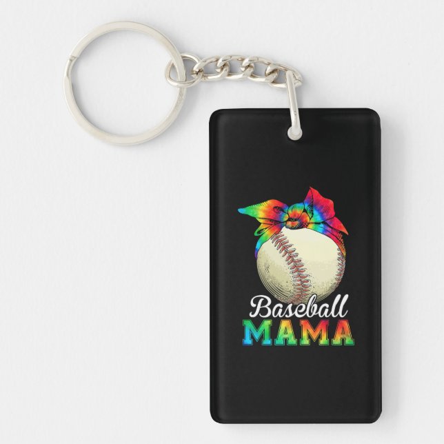 Porte-clefs Mère Baseball Mama Anniversaire (Devant)