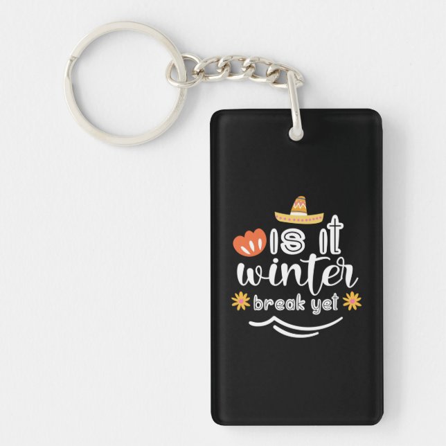 Porte-clefs Mère Cadeau C'Est L'Hiver (Devant)