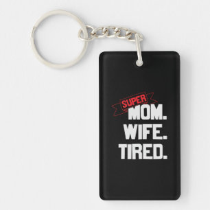 Porte-clefs Mère Cadeau Super Maman Et Super Femme