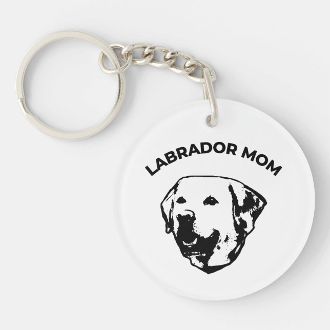 Porte-clefs Mère de Labrador (Devant)