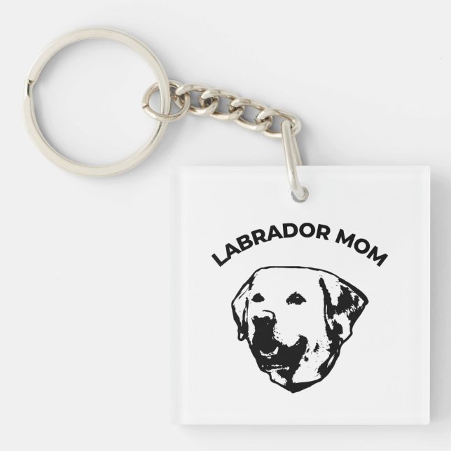 Porte-clefs Mère de Labrador (Devant)