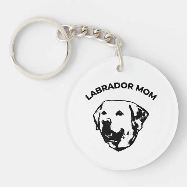 Porte-clefs Mère de Labrador (Devant)
