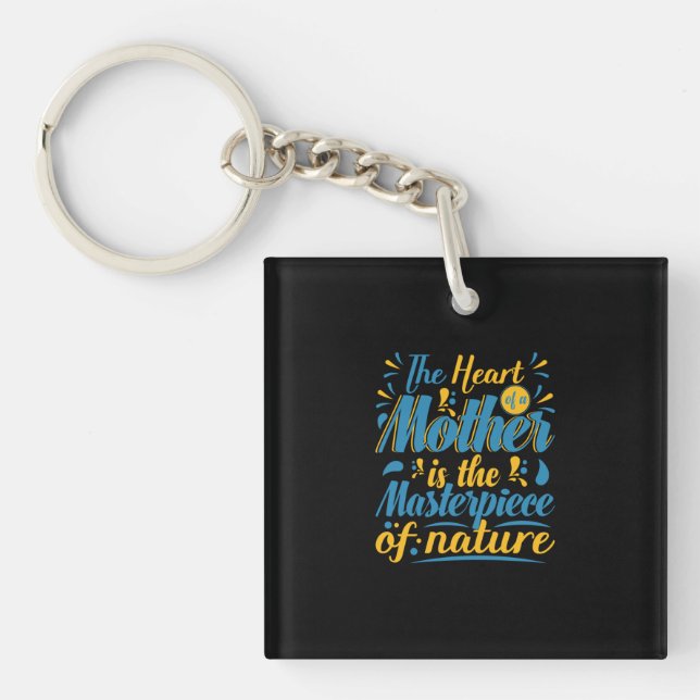 Porte-clefs Mère Don Le Coeur D'Une Mère (Devant)