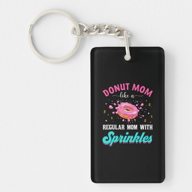 Porte-clefs Mère Donut Maman Comme Une Maman Régulière Avec De (Devant)