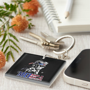 Porte-clefs Merica Trump American Flag États-Unis