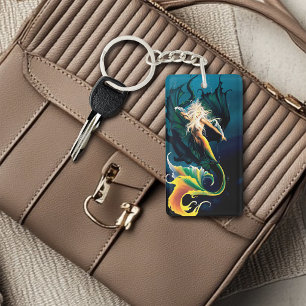Porte-clefs Mermaid Dragon Imaginaire bleu