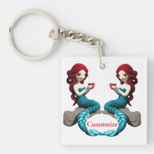 Porte-clefs Mermaid Relaxant Avec Boisson Thunder_Cove