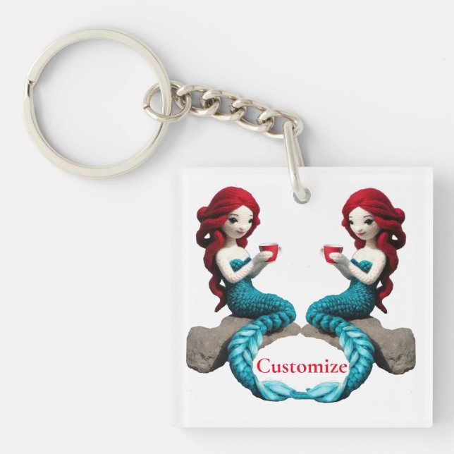 Porte-clefs Mermaid Relaxant Avec Boisson Thunder_Cove (Devant)