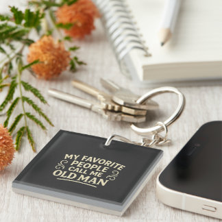 Porte-clefs Mes personnes préférées m'appellent Papi