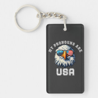 Porte-clefs Mes pronoms sont les États-Unis