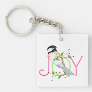 Porte-clefs Mésange mignonne "Joie"
