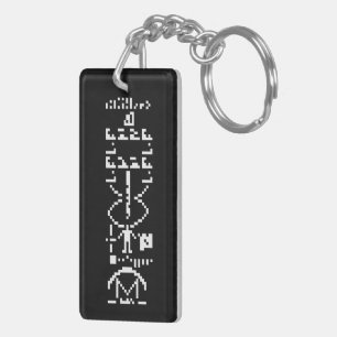 Porte-clefs Message binaire 1974 d'Arecibo