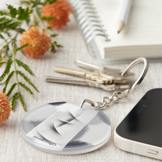 Porte-clefs métaphore_5_croissance_2 acrylique (Devant Droit)