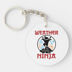 Porte-clefs Météo Météorologue Ninja Météorologie Météorologue
