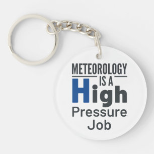Porte-clefs Météorologie est un météorologiste de travail à ha