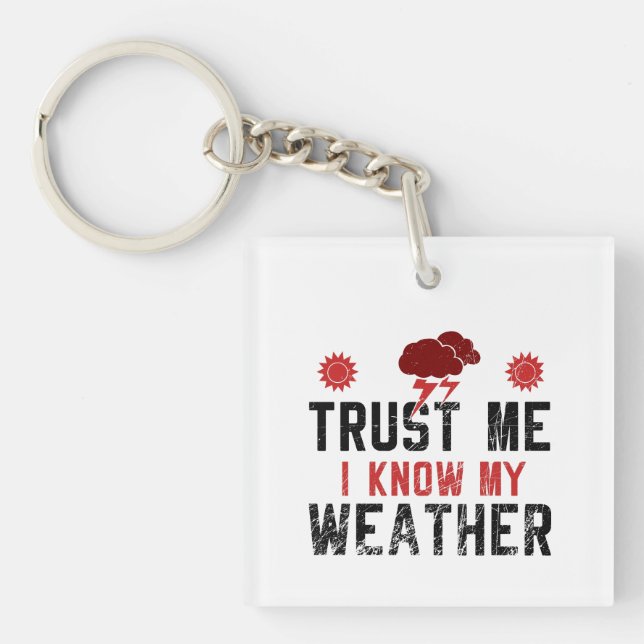 Porte-clefs Météorologie - Je Connais Mon Temps (Devant)